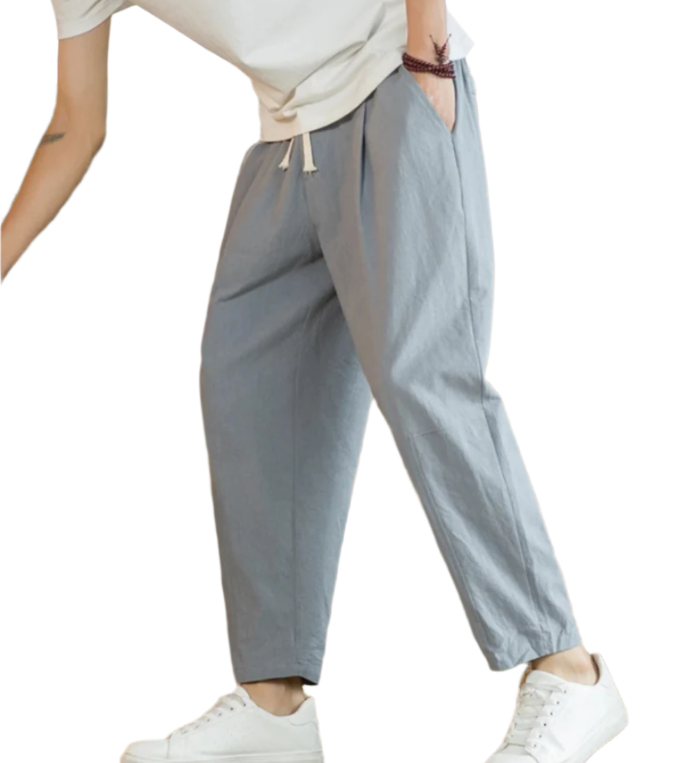 Pantalona de algodão Roma