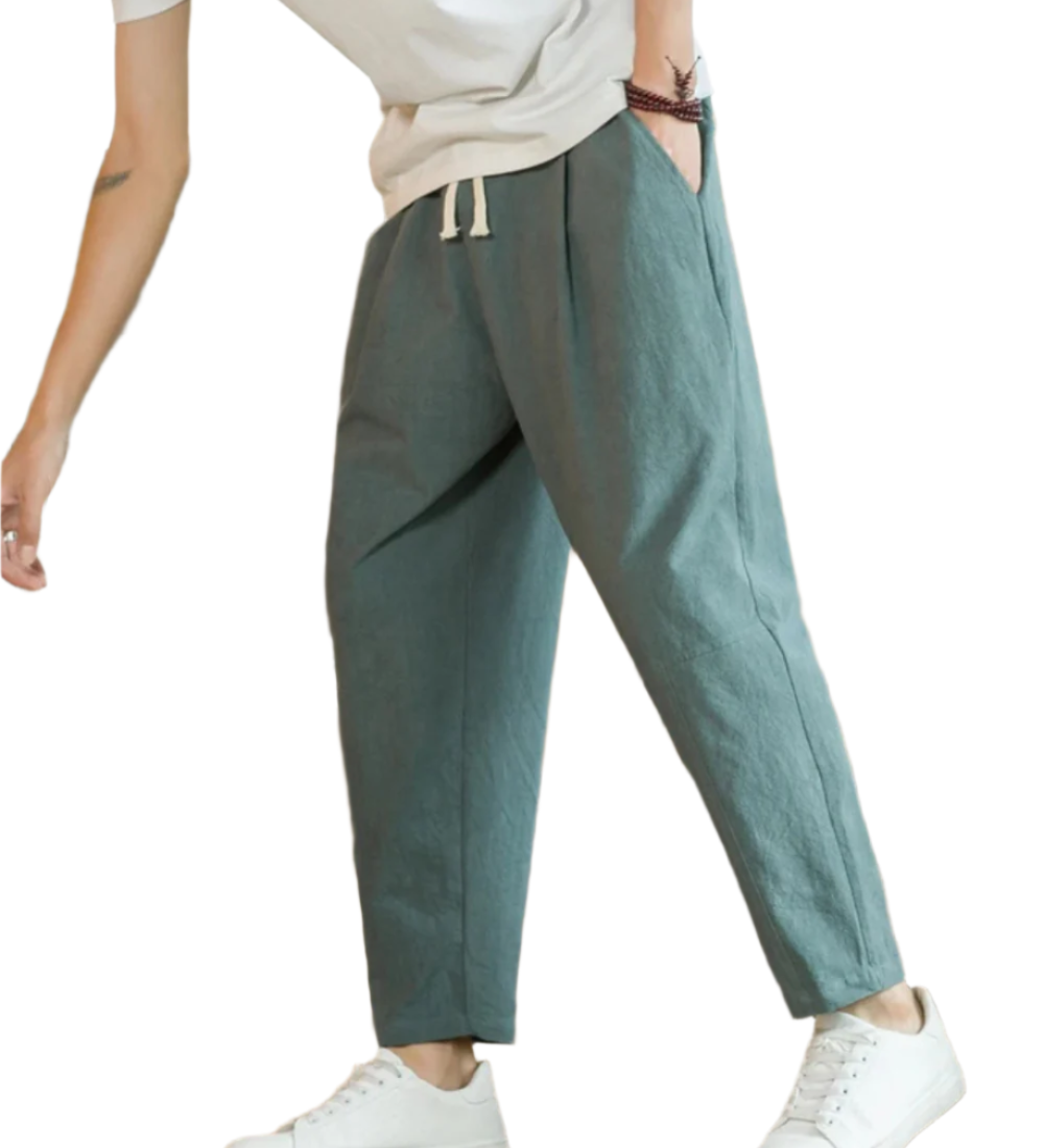 Pantalona de algodão Roma