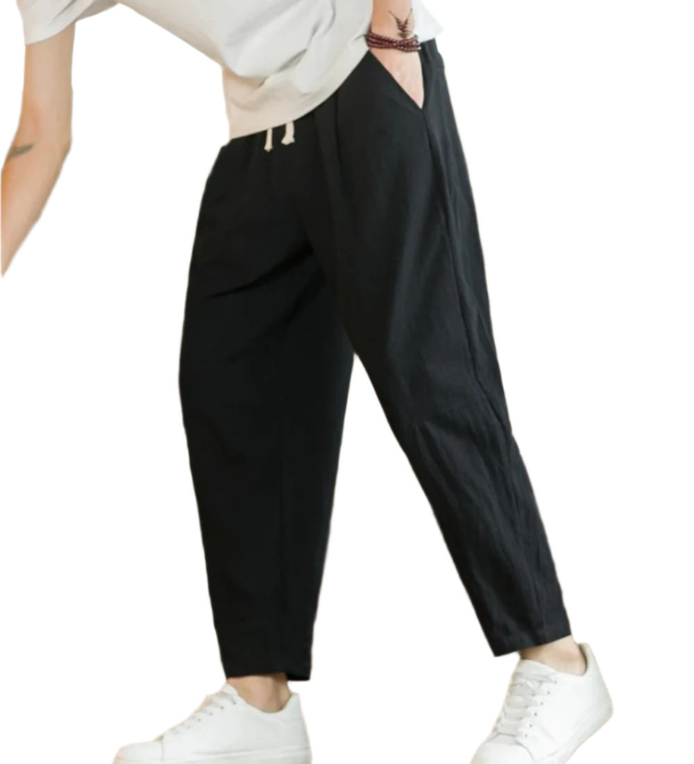 Pantalona de algodão Roma