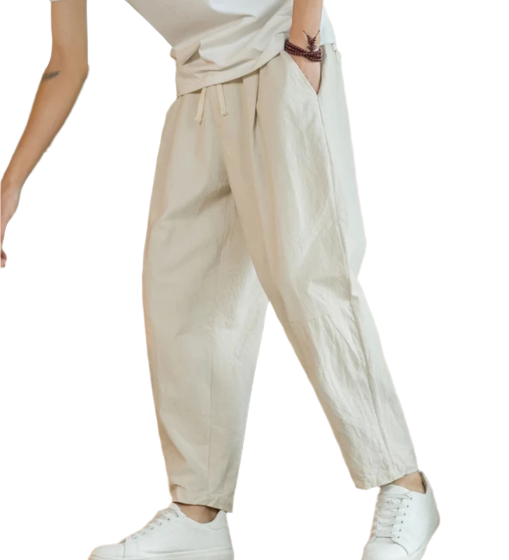 Pantalona de algodão Roma