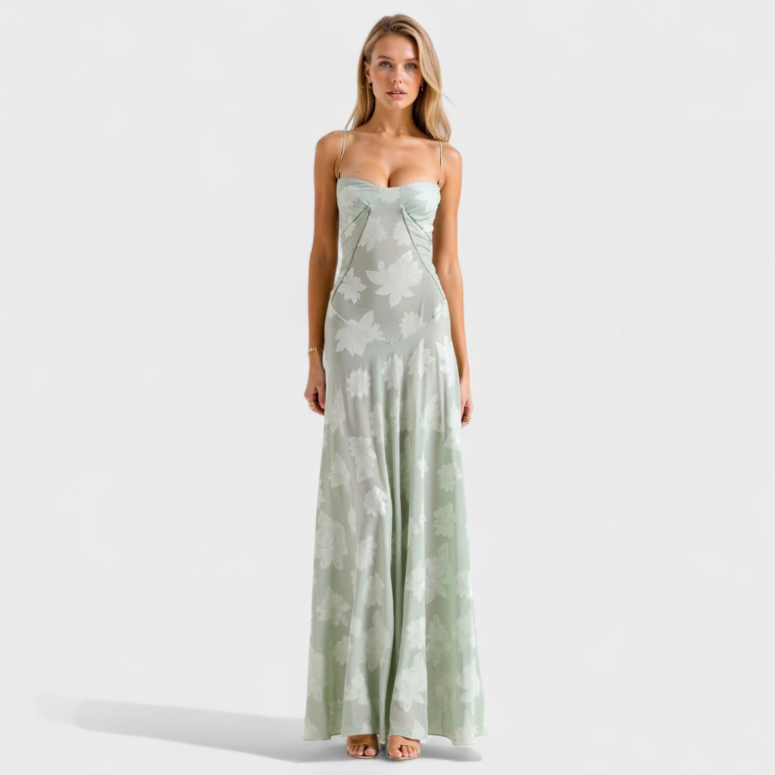 Verona – Vestido Largo de Encaje Floral