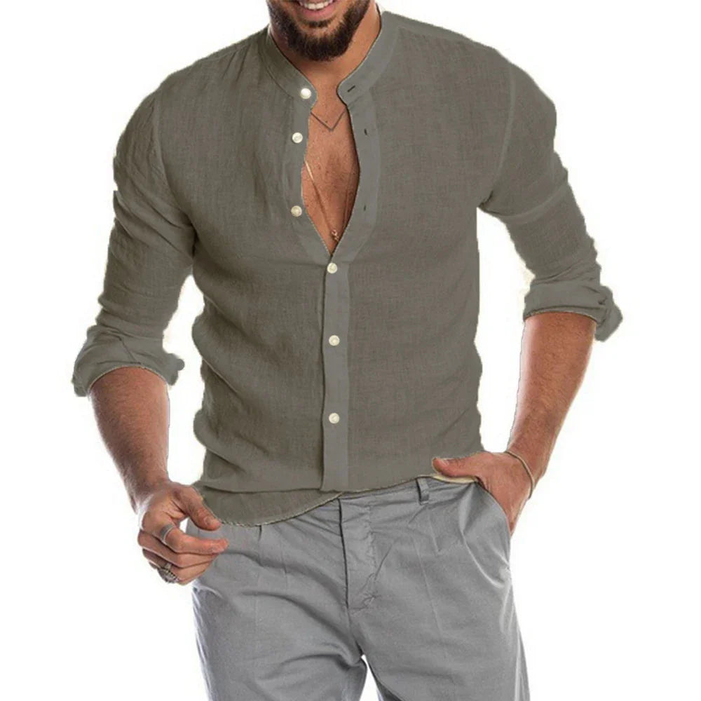 Camisa Lino Algodón Versátil