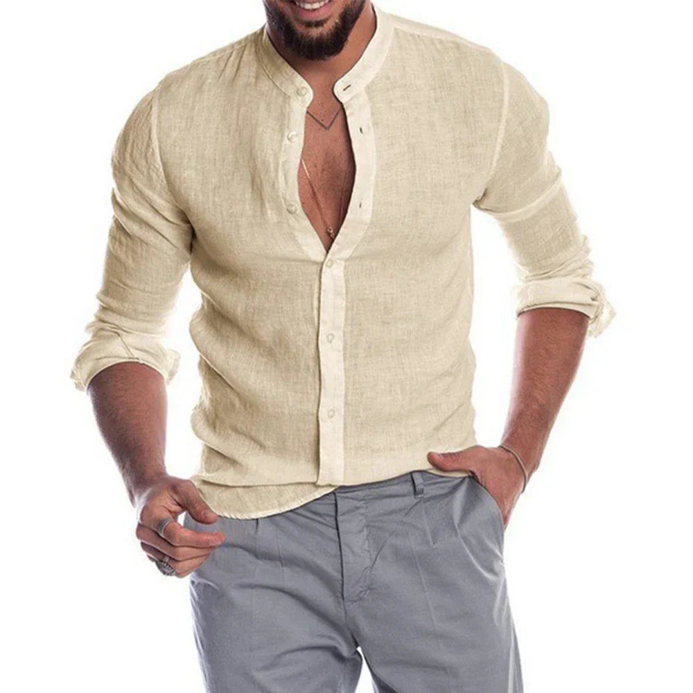 Camisa Lino Algodón Versátil