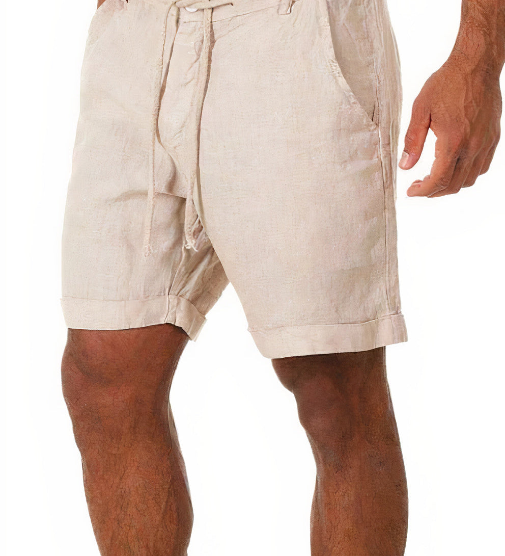 Pantalones Cortos de Verano de Lino