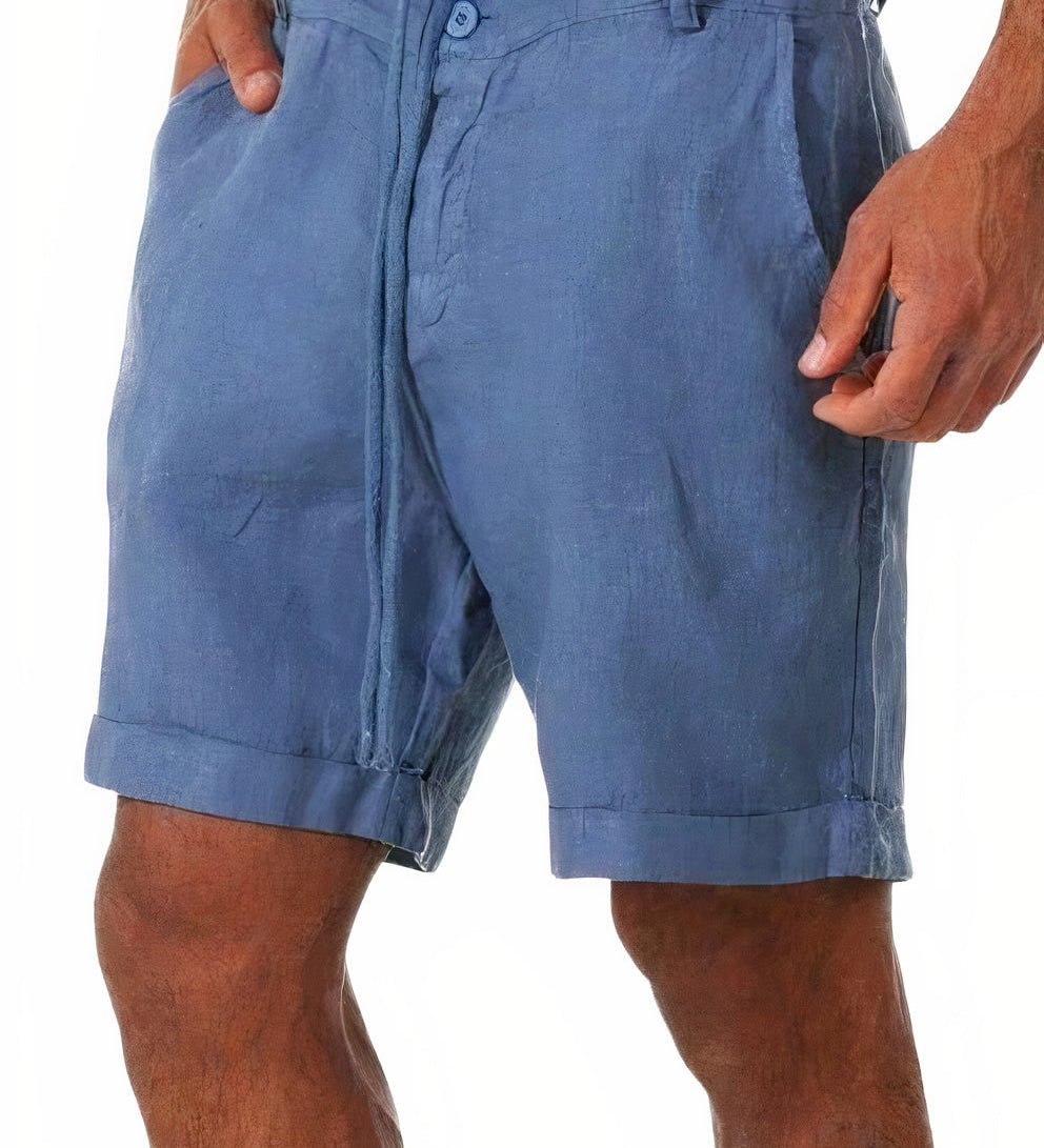 Pantalones Cortos de Verano de Lino
