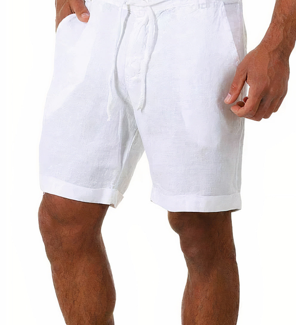 Pantalones Cortos de Verano de Lino