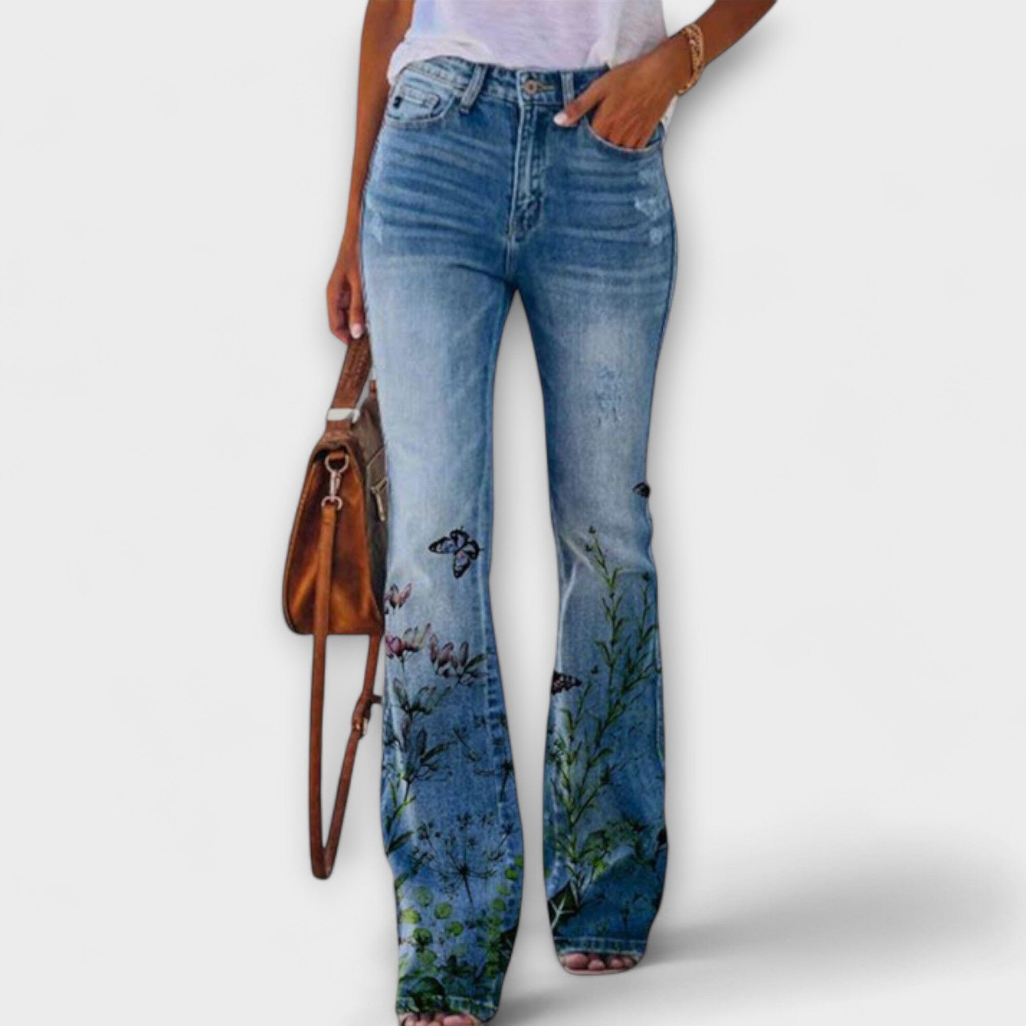 Pantalón con flores