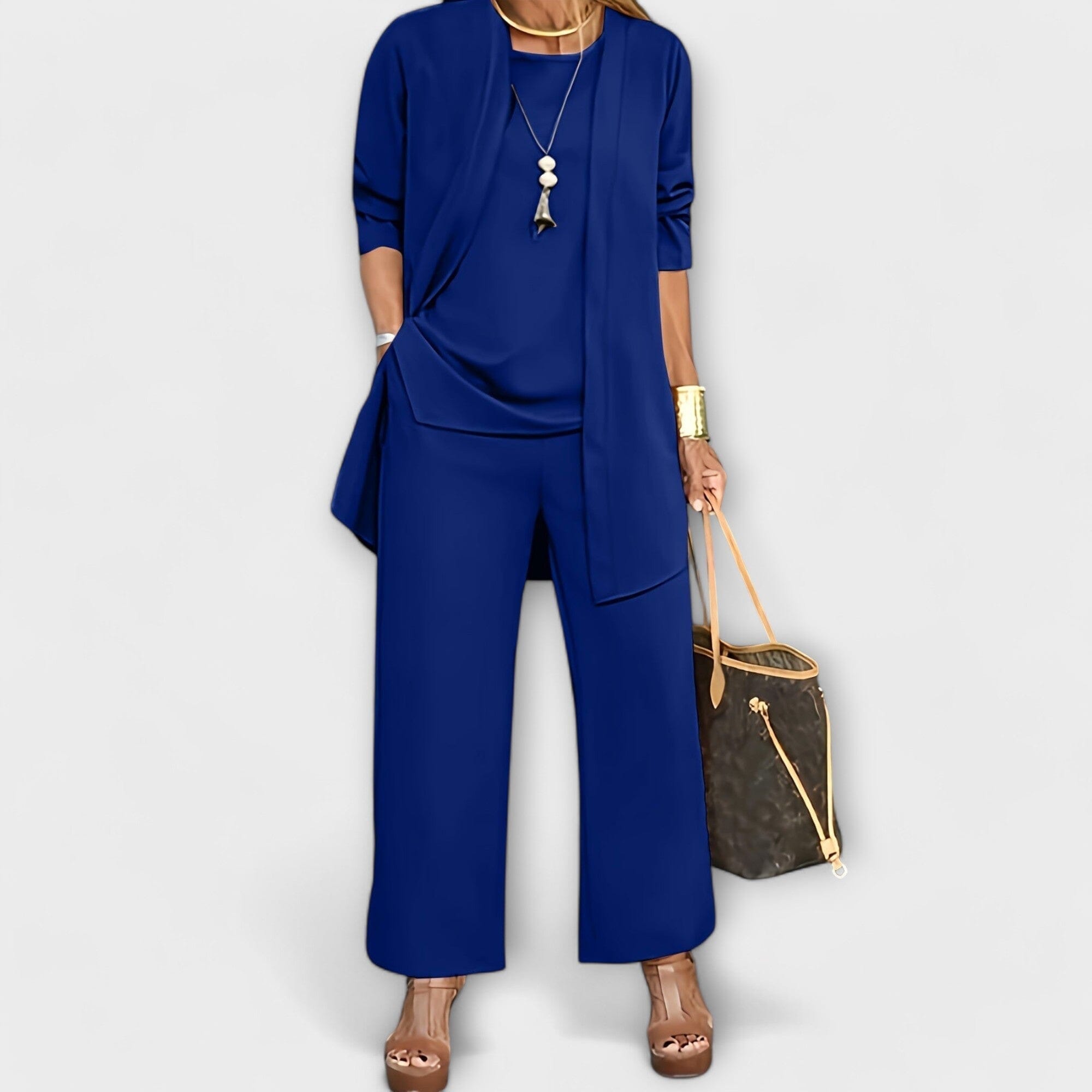 Sophia - Conjunto Casual de Tres Piezas