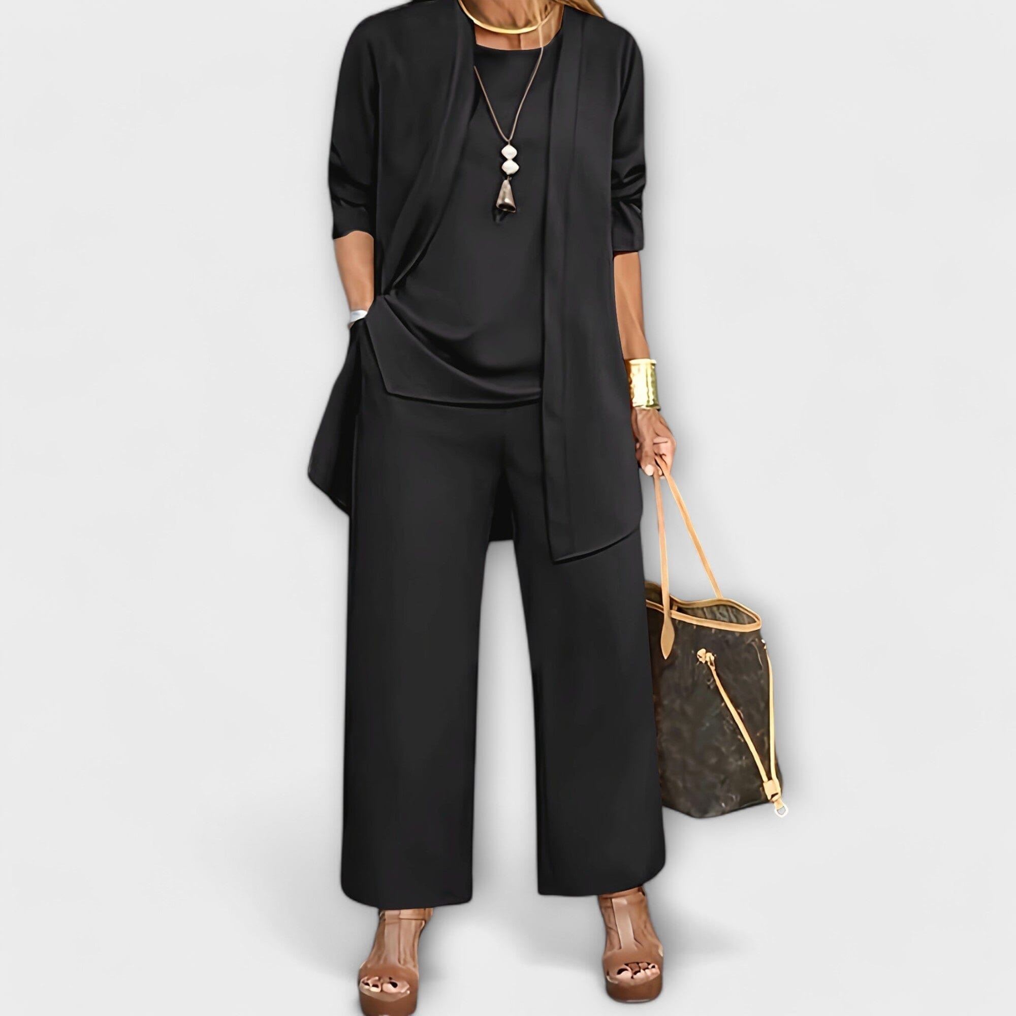 Sophia - Conjunto Casual de Tres Piezas