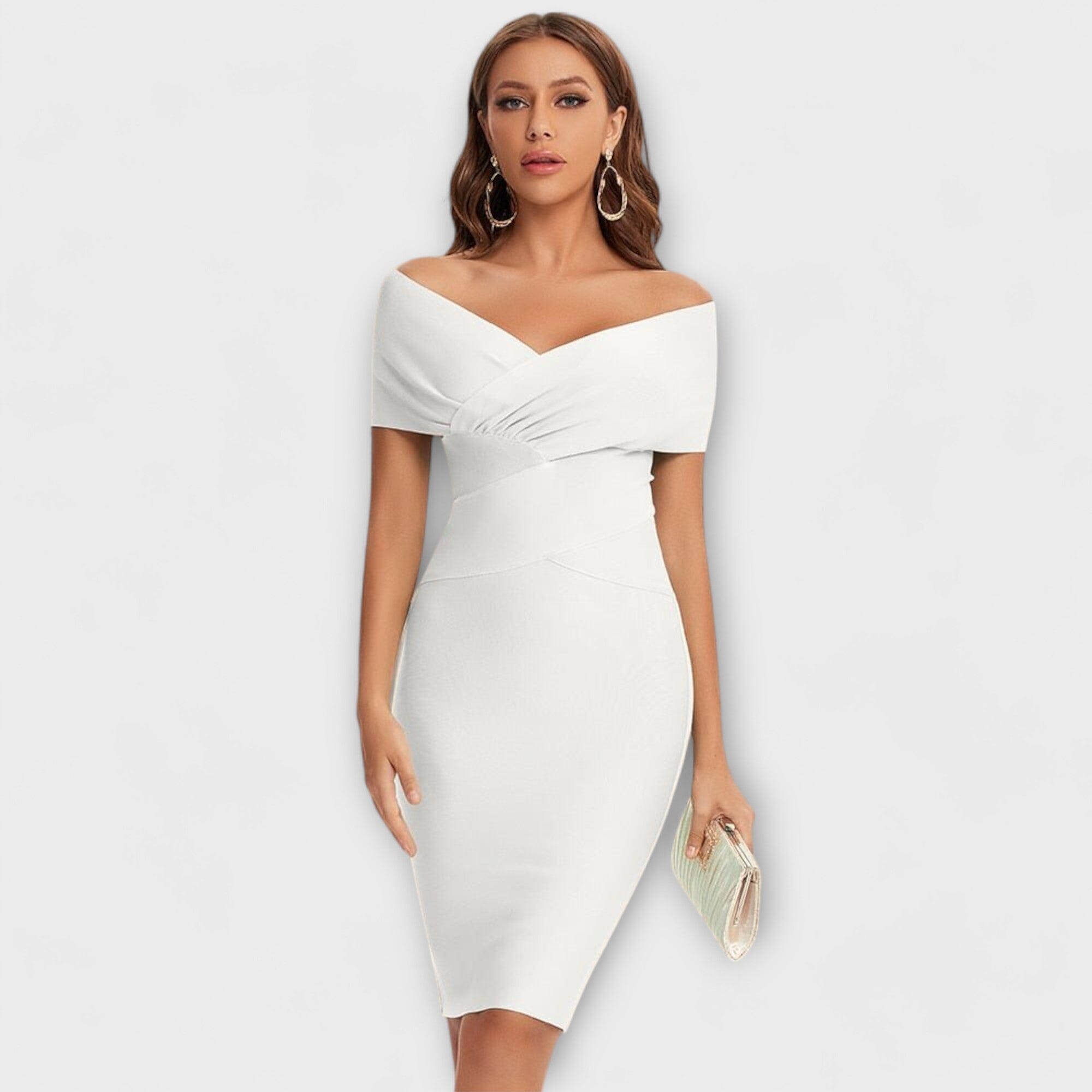 Vestido elegante con escote en V