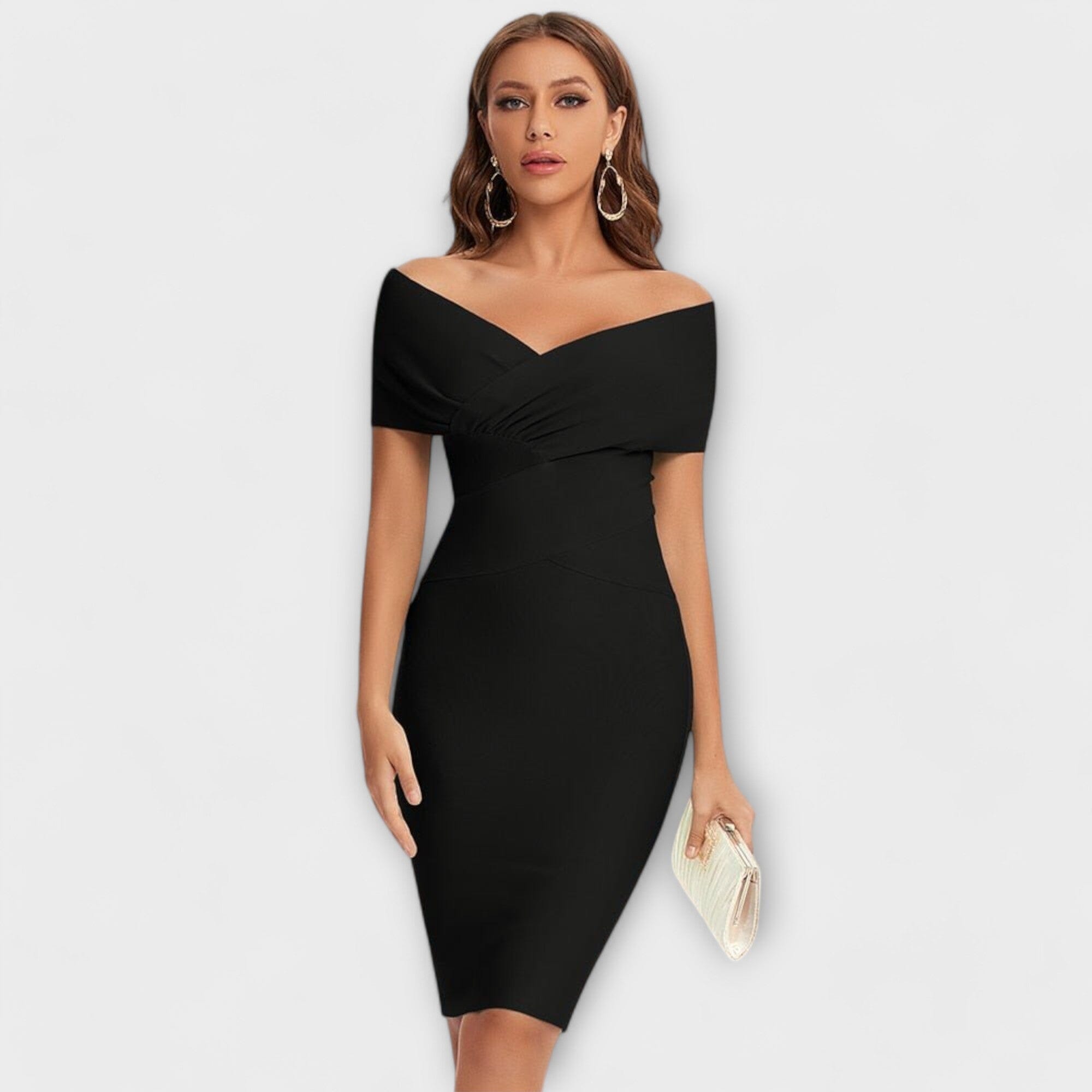 Vestido elegante con escote en V