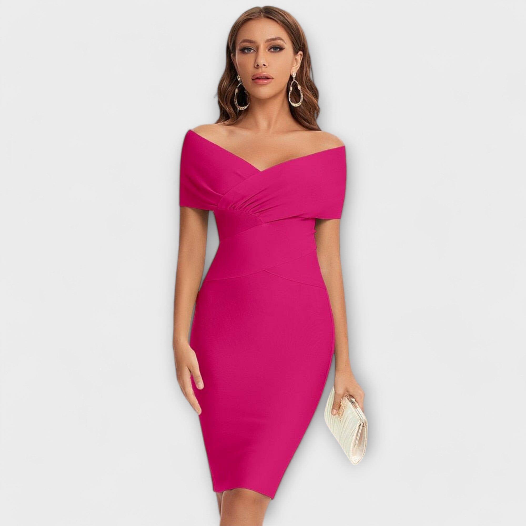 Vestido elegante con escote en V
